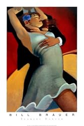 Scarlet Dancer - Art Poster (Artist: Bill Brauer) (Size: 14" x 20")