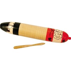 Latin Percussion CP249 Cylinder Guiro/With Scraper