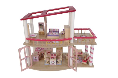 Eichhorn 100003137 - Hello Kitty Villa, 25-teilig, 60 x 30 x 48 cm