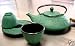 Japanese Cast Iron Tea Set /Mochi Bamboo Green