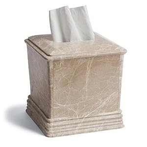Stone Tissue Cover - Espresso Marble - Frontgate