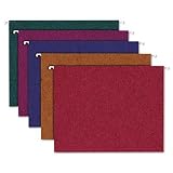 Ampad Envirotec 100% Recycled Colored Hanging File Folders, Letter Size (8.5 x 11), Assorted Colors, 20 per Box (35117)