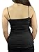 Belle Donne Camisole Tops for Women Adjustable Spaghetti Strap Tank Tops Plus Size black Camisoles for Women - Black Small