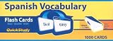 Spanish Vocabulary Flash Cards: 1000 Cards (Quick Study)