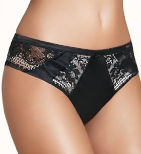 Autograph Floral Lace Metallic Brazilian Knickers with Silk
