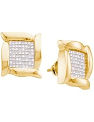 0.98CTW INVISIBLE DIAMOND EARRINGS