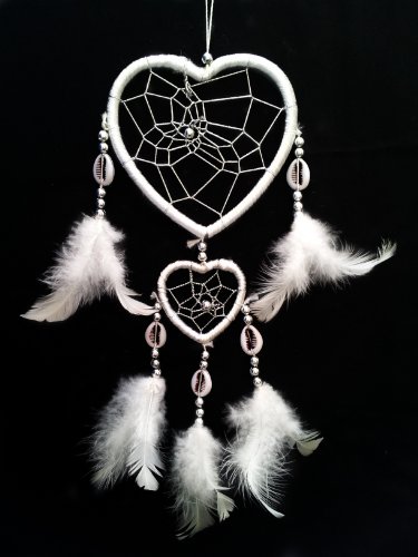 Heart-shaped Dream Catcher with Feathers Car or Wall Hanging -2hwh (With a Betterdecor Gift Bag)