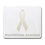 Mesothelioma Awareness Ribbon Mouse Pad