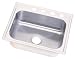 Revere Carrington 25-by-22-by-8 Inch Single Bowl Stainless Steel Kitchen Sink
