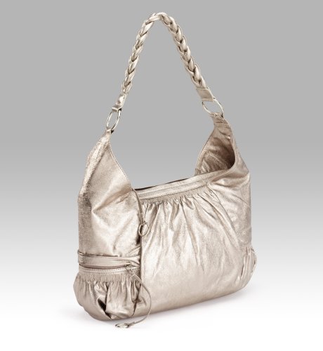 Plaited Handle Ruched Shoulder Bag