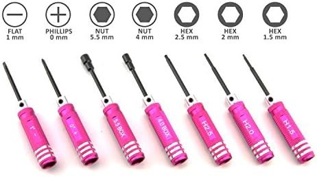 LB1 High Performance New 10 Pcs Ulitmate Professional Precision Screwdrivers Repair Tool Kit for Hobby RC Axial Racing 90020 Axial Wraith 1/10th 4WD Electric Rock Racer Kit with Canvas Bag