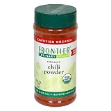 Frontier Certified Organic Chili Powder, 7.8-Ounce Container (Pack of 2)