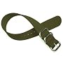 18mm Zulu 2 Ring Military Green Nylon Watch Strap