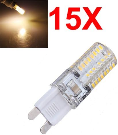15X G9 3W Warm White 64 SMD 3014 LED Spot Light Bulbs AC 220V