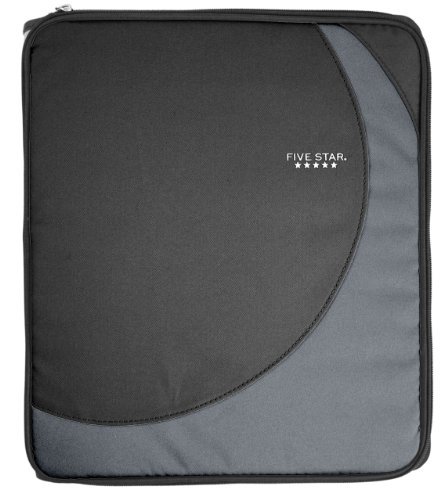 Five Star 2-Inch Multi-Access Zipper Binder, Black (72121)