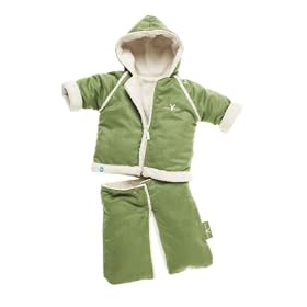 Wallaboo 6-12 Months Winter Fleece Suit (Lime)