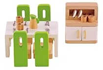 Hape - Dining Room Wooden Doll House Furniture

