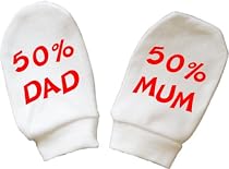 50% Mum & 50% Dad Scratch Mittens