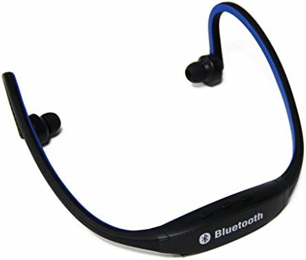 JuSp(TM), Generic JuSp Sports Wireless Music Bluetooth Headset Headphone Neckband Style Earphone for Cell Phone Such As Iphone, Nokia, Htc, Samsung, Lg, Moto, Pc, Ipad, PSP and so on & Enabled Bluetooth (Blue) with 1 Random Colorful Stylus Pen Gift