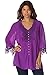 Denim 24/7 Women's Plus Size Lace Bigshirt