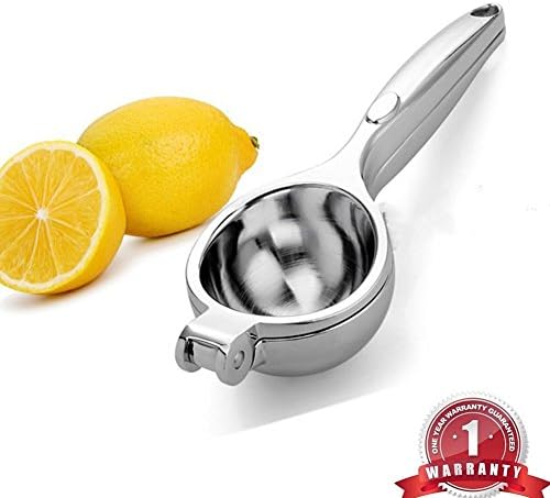 Lemon Squeezer, UMIKAkitchen 18/10 Stainless Steel Manual Lemon Juicer &amp; Lime Squeezer, 1 year GUARANTEE