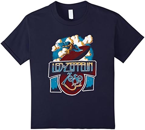 Kids Led_Zeppelin shirt 6 Navy