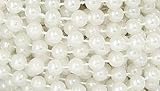 6mm White String Pearl Beads on Spools (3 Spools) for Wedding Favors, Crafts, Decorations & More