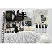 Deluxe Tattoo Kit 2 Machine Gun Power Supply Needles 11 Inks (Double Black Inks) K03