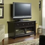 Sauder Edge Water Panel TV Stand Estate Black