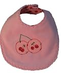Retro Cherries Baby Girl Bib