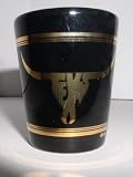 TEXAS LONGHORN BLACK & GOLD ONE OUNCE SHOT GLASS