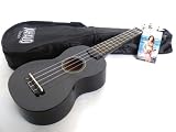 MAHALO SOPRANO UKULELE IN BLACK 4 STRING BEGINNERS BY MAHALO 2011
