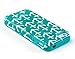 DandyCase 2in1 Hybrid High Impact Hard Nautical Anchor Pattern + Teal Silicone Case Case Cover For Apple iPhone 4S & iPhone 4 + DandyCase Screen Cleaner