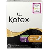U by Kotex Lightdays Pantiliners Long, Extra Coverage, Unscented, 80 Count (Pack of 6)