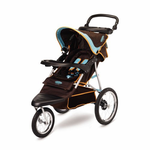 InStep Safari Swivel Jogging Stroller (Blue/Chocolate)
