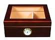 Quality Importers Desktop Humidor, Capri-Glasstop