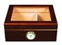 Quality Importers Desktop Humidor, Capri-Glasstop