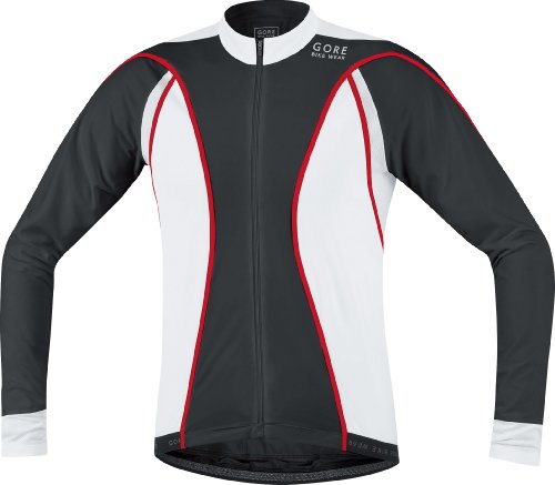 GORE BIKE WEAR Herren Trikot OXYGEN Full Zip long, black/white, L, SLOXYO990109