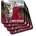 Sandy Mertens Christmas Dog Designs - Christmas German Shepherd - Coasters