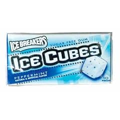 Ice Breakers ice cubes ultimate mouth freshening instantly cold gum, peppermint aus den USA