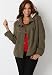 Avenue Plus Size Fleece Lined Hooded Jacket