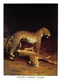 Laurent Agasse - Two Leopards Playing In The Exeter Change Menagerie Poster Print