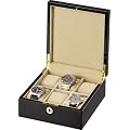 Auer Accessories Bateia 036B Uhrenbox F�r 6 Uhren Klavierlack