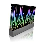 Rainbow Neon Flames Design Skin Decal Sticker for Nintendo Wii Body Console