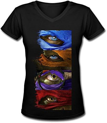 Hot Movie Teenage Mutant Ninja Turtles Out Of The Shadows V Neck T Shirt For Women