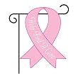 Pink Ribbon Garden Flag