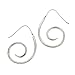 Coiled Hoop Sterling Silver Ethnic Earrings