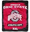 Ohio State Buckeyes College Style 50x 60 Imprint Micro Raschel Blanket/Throw - NCAA College Athletics