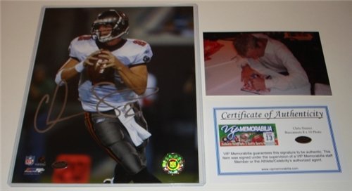Chris Simms Tampa Bay Buccaneers/Bucs Autographed/Hand Signed 8 x 10 Photo