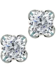 2.00 Ct Round H/I Diamond 925 Sterling Silver Earrings